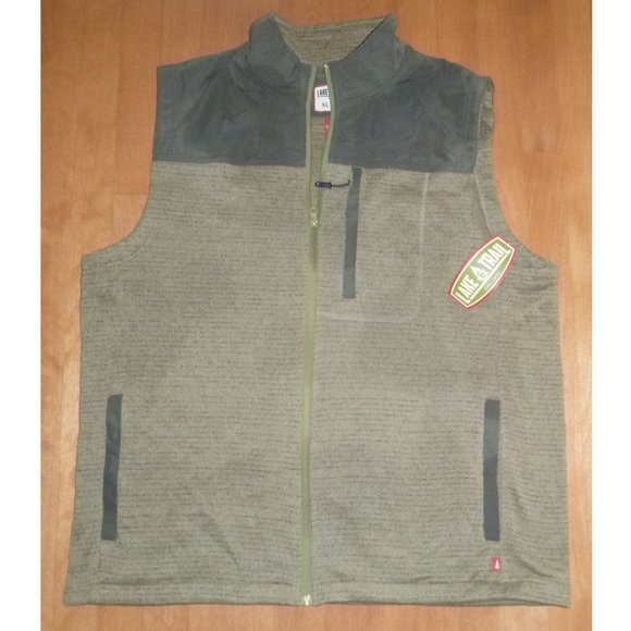 Lake Trail Other - Mens Lake Trail Knit/Fleece Outdoor Vest Size XL zippered Pocket UPF50+ NWT
